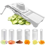 Surewin Mandoline Slicer Vegetable Chopper Fruit Cheese Grater 6 Blades White. Fixed Price $16.39.