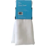 Just Home Crushed Voile Panel White Bl-crush 51 X 63. Fixed Price $5.99.