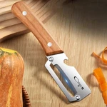 Stainless Steel Fruit Vegetable Peeler With Wooden Handle Kitchen Tool Usa Sale. Fixed Price $37.95.