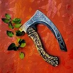 Camping Hunting/viking Steel Pizza Axe Authentic Medieval Cutter,hunter. Fixed Price $60.00.