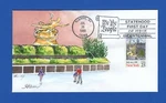 Scott 2346 New York Bicentennial Hand Painted Fdc By Lois Hamilton Signed. Fixed Price $5.99.
