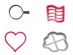 Dont Go Bacon My Heart Breaking Love Valentines Set Of Cookie Cutter PR1431. Fixed Price $12.99.