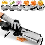 Lmetjma Adjustable Mandoline Slicer Stainless Steel Vegetable Chopper Cut. Fixed Price $81.16.