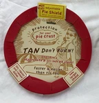 Talisman Designs Silicone Adjustable Pie Shield, 8 To 11.5 Inches, Red. Fixed Price $9.50.