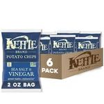 Kettle Brand Sea Salt Vinegar Chips 2 Ounce Pack Of 6 Gluten Free. Fixed Price $18.49.