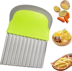 Fantexy Crinkle Cutter For Veggies Potato Fries, Stainless Steel Blad. Fixed Price $11.96.