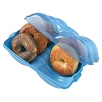 Touch Cup Bagel Fresh Holder Container Bread Storage 13X5 Inches, Blue. Fixed Price $29.07.