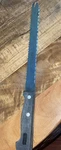 Vintage Hoffritz Bread Slicer Knife 14 Serrated Super Stainless Wood. Fixed Price $15.00.