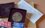 Festival Of Britain Silver 1951 Crown Coin Old Box Coa Antique Stamps Vintage Uk. Fixed Price $53.72.
