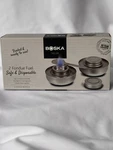 Boska Safe & Disposable Fondue Reusable Pre-filled Burner Fuel Box Of 2. Fixed Price $17.99.