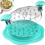 Suretivian Chicken Shredder Large Tool Twist With Brush And Fork Mint Green. Fixed Price $25.30.