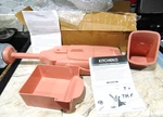 New Open Box Kitchen Hq Xl Vertical Mandoline Slicer, Chopper, Grater Pink. Fixed Price $25.00.