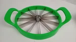 Large Melon Slicer Green Stainless Steel Kitchen Fruit Cutter 13" Wide. Fixed Price $12.95.