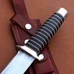 Custom D2 Steel Dagger Knife Arkansas Toothpick Style + Black Wood HANDLE.ATB018. Fixed Price $121.86.