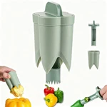 Pepper Corer Remover, 2 In 1 Bell Cutter Deseeder Tool Green. Fixed Price $9.49.