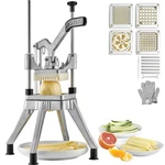 Commercial Vegetable Cutter French Fry Chopper Fruit Dicer W/ 4 Blades. Fixed Price $66.40.