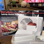 Rival Fold-up Electric Food Slicer Meat Cheese Model 1042 W/ Box. Fixed Price $29.99.