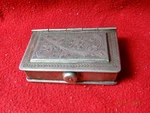 Rare Indian Vintage Unique Steel Brass Folding Case Longevity Lucky Tika Box. Fixed Price $79.99.