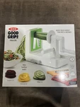 New Oxo Good Grips 3-BLADE Tabletop Spiralizer With Stronghold Suction, White. Fixed Price $20.00.
