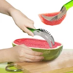 Watermelon Cutter Tool Durable Stainless Slicer, Green. Fixed Price $19.57.