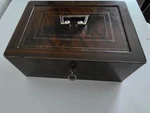 Antique Bohemian/austrian Art Deco Steel Safe Case Deposit Box. Fixed Price $250.00.