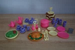 Barbie Dreamhouse Kitchen Dining Room Set Accessories Food Drink Much To Do. Fixed Price $26.93.
