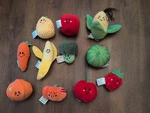 Baby Sensory Toys 11 Pcs My First Fruit Vegetable Color Sorting Plush Play Food. Fixed Price $15.00.