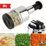 Manual Onion Chopper Garlic Press Stainless Steel Food Crusher Vegetable Tool. Fixed Price $15.99.