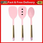 Paris Hilton 3 Piece Kitchen Utensil Set With Jewel Shaped Handles, Pink. Fixed Price $28.99.