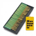 30 Pc Diamond Rotary Tool Bits Set, 120 Grit Engraving Carving Kit, 1/8 Inch .... Fixed Price $33.81.
