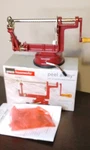 Amco Houseworks Away Apple Peeler Corer Slicer Red Metal Manual. Fixed Price $22.00.