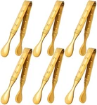 6-PIECES Inch Gold Tongs Mini For Appetizers, Serving Utensils S.... Fixed Price $21.93.