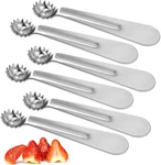 6 Pcs Tomato Stem Corer Strawberry Pitter Baller Practical Stainless Steel Kitch. Fixed Price $14.99.