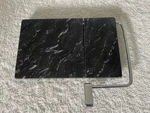 Vintage Prodyne Black+gray Marble Stone Cheese Slicer 8.75" X 5.5". Fixed Price $12.00.