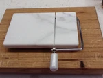 Progressive Solid Marble Cheese Slicer White/gray W/ 2 Stainless Steel Wires. Fixed Price $24.99.
