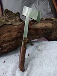 Handmade Clever Chopper Axe Knife AUS-8 Steel Walnutwood Edc Forged Hatchet. Fixed Price $28.99.