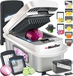 Pro-series 10-IN-1, 8 Blade Stainless Steel Multi Vegetable Chopper Mandolin. Fixed Price $65.85.