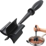 Upgrade Meat Chopper, Heat Resistant Masher For Hamburger 1 Pack-black. Fixed Price $13.35.
