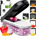 Vegetable Chopper With Container Mandoline Slicer & Cheese Grater 6 1 White. Fixed Price $28.11.