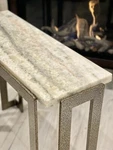 Unique Of Kind Tables Customized Handmade Real Stone Powdered Steel. Fixed Price $4500.00.