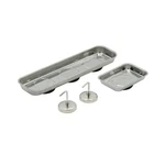 Ultra Steel 4PC Magnetic Tool Tray & Hooks Set Stainless Storage Bowl. Fixed Price $18.99.