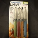 4 Pcs Joie Msc Garnishing Knives With Stainless Steel Blades Knife Set. Fixed Price $12.00.