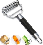 Deiss Pro Dual Julienne Peeler & Vegetable Non-slip Handle Black. Fixed Price $12.44.