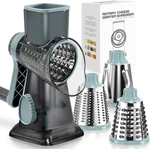 Keouke Rotary Cheese Grater Hand Crank Transparent - Shredder Slicer Grinder 3. Fixed Price $44.99.