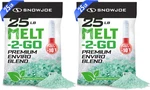 Pack Premium Enviro Blend Snow & Melt, Green-coated Deicer Crystals, 25 Lb. Fixed Price $74.95.