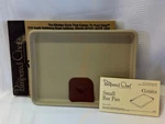 Pampered Chef Small Bar Pan Classic Family Heritage Stoneware #1448 With Scraper. Fixed Price $33.99.