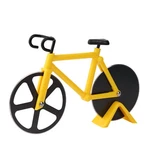 Bicycle Pizza Cutter Non-stick Dual Stainless Steel Wheels W/ Stand. Fixed Price $8.99.