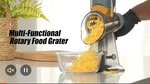Rotary Cheese Grater,multifunction 5 In 1 Chopper Vegetable Cutter Slicer, Ro.... Fixed Price $31.99.