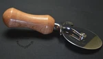 Handmade Pizza Cutter Or Ice Cream Scoop Wooden Heavy Stainless Steel Many. Fixed Price $46.67.