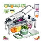 Vegetable Chopper With 8 Blades, Onion Dicer, Mandoline Slicer. Fixed Price $77.27.